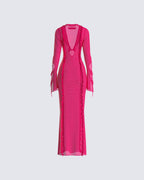 Florence Mesh Cutout Maxi Dress by Aurelia Sun
