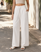 Cool Wide Leg Travel Pants UPF 50+