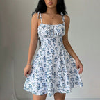 Floral A-Line Summer Mini Dress