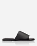 Teresa Leather Slide – Black by Aurelia Sun