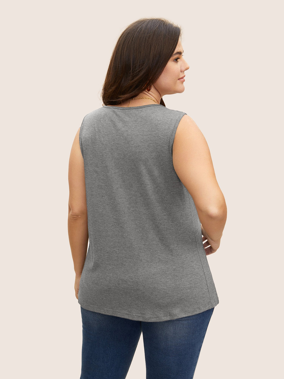 Plus Size Square-Neck Tank Top