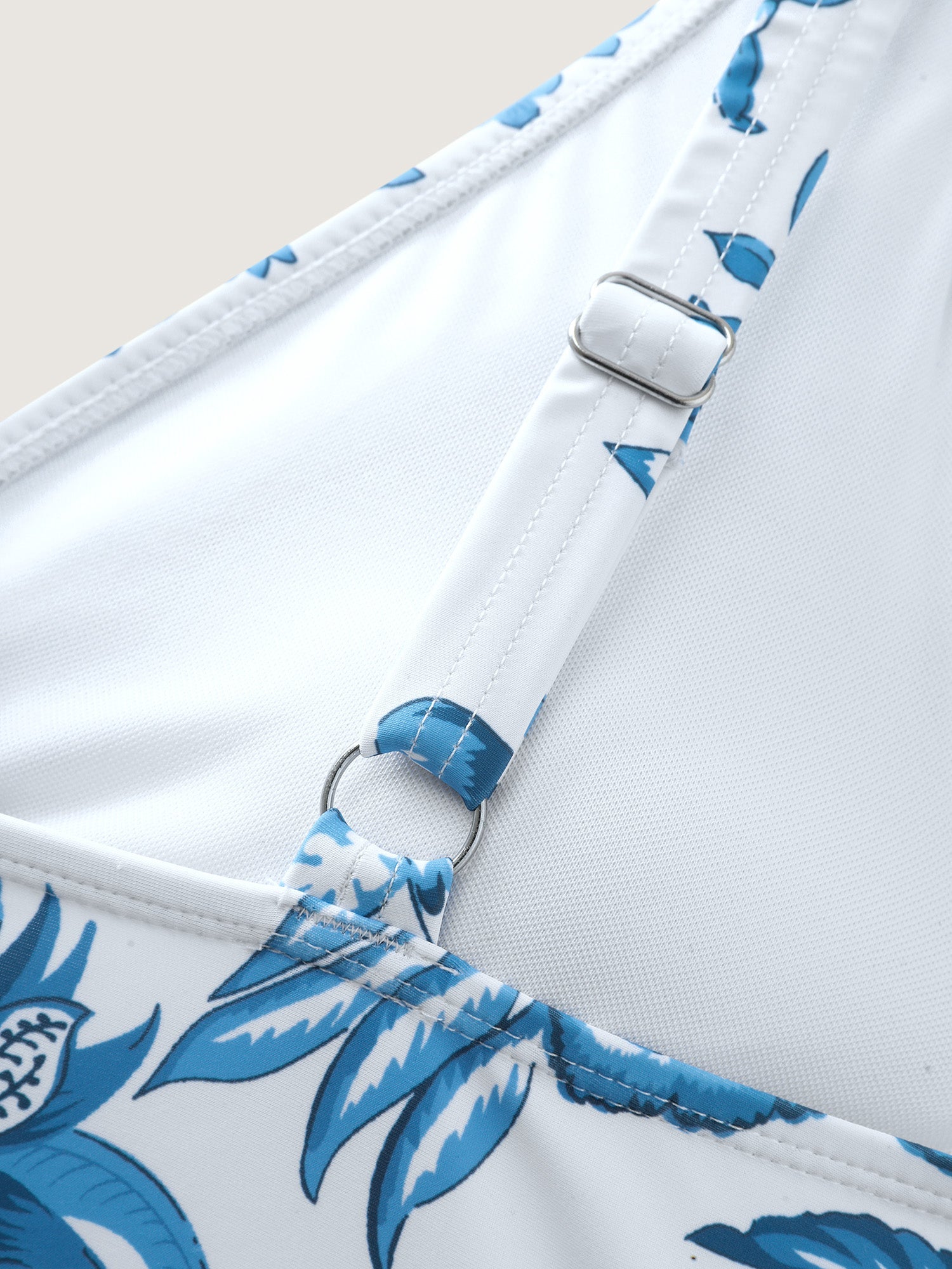 Plus Size Floral Swimsuit & Mesh Sarong Set