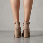 Women's Block Heel Sandals – Beige