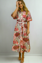 Leah Floral Midi Shirt Dress – Multi by Aurelia Sun