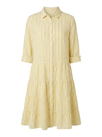 Striped Button-Front Summer Dress