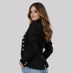 Vivienne Military Button Blazer – Green