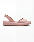 Slingback Peep-Toe Wedge Sandals