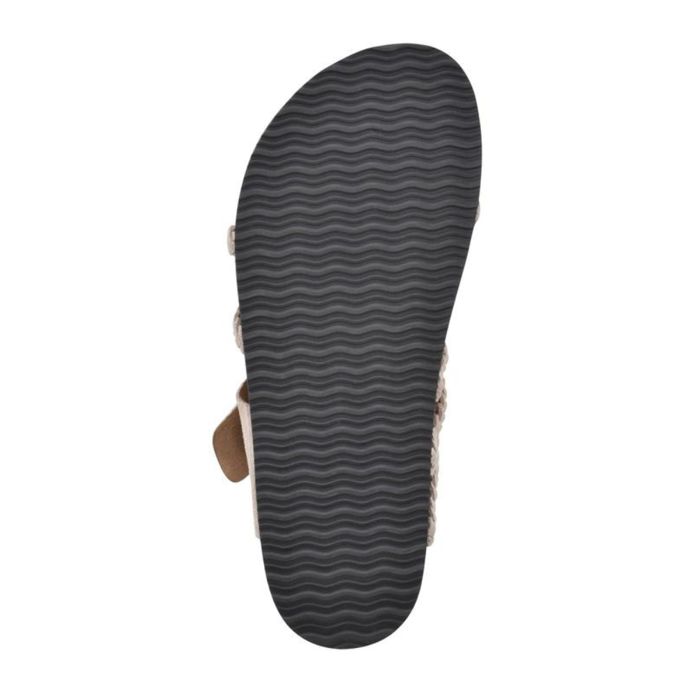 Hayleigh Braided Cork Sandals – Beige