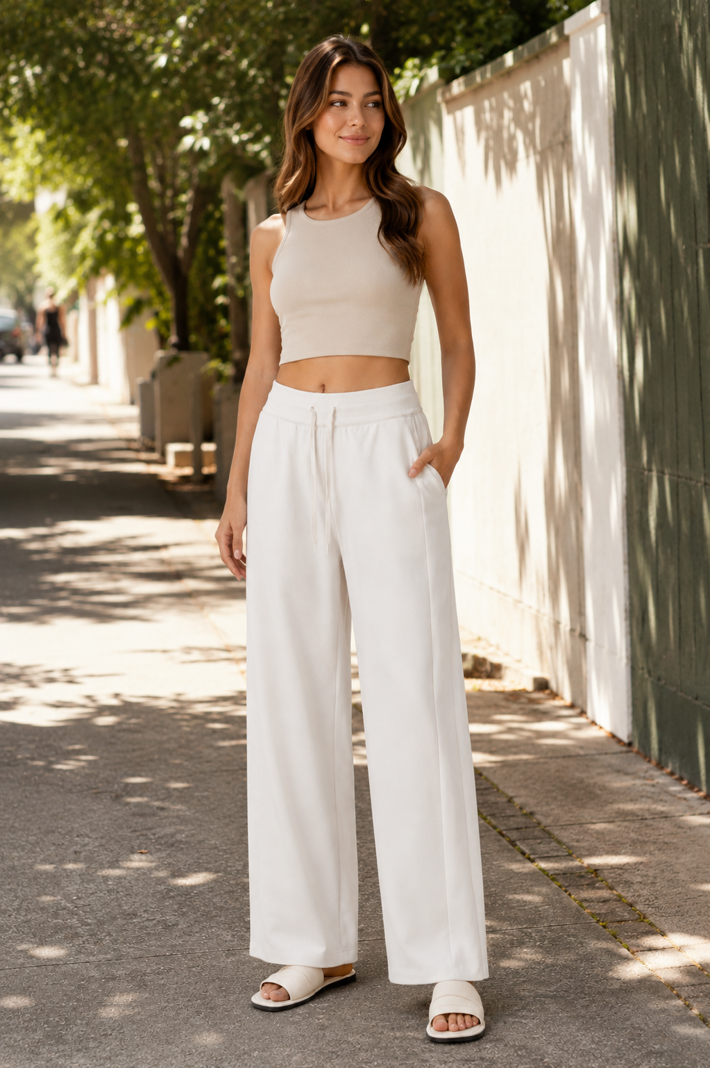 Cool Wide Leg Travel Pants UPF 50+