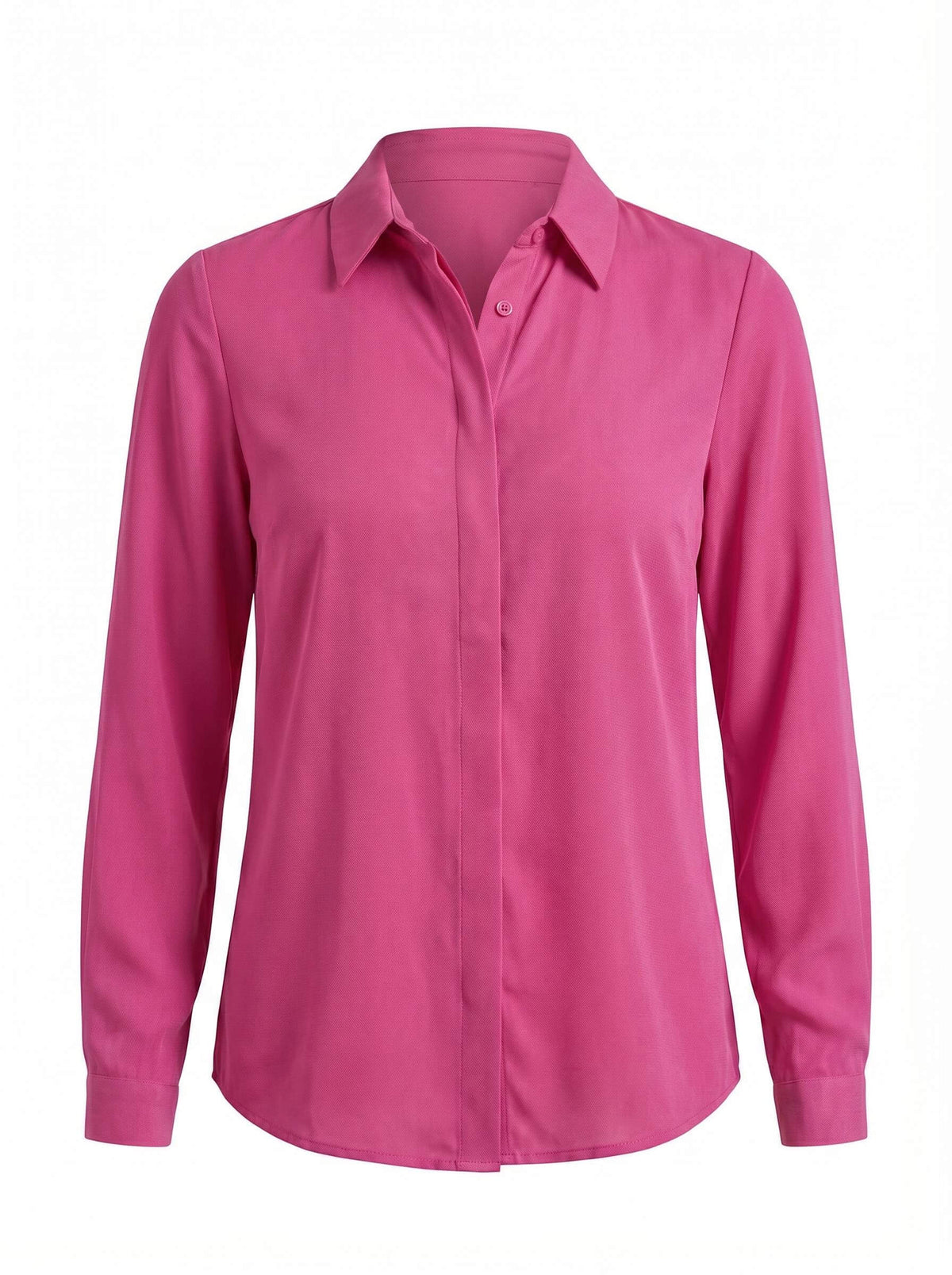 Classic Collared Button-Up Blouse
