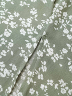 Plus Size Ditsy Floral Flutter-Sleeve Maxi Dress