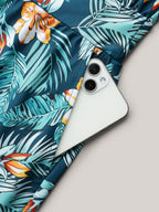Plus Size Tropical Floral One-Piece Swimsuit