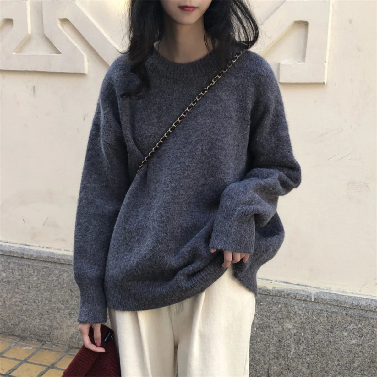 Relaxed Crew-Neck Everyday Sweater