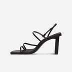 Geanie Leather Angular Heel – Black by Aurelia Sun