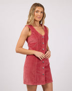 Mara Stretch Corduroy Mini Dress – Ruby in Ruby by Aurelia Sun