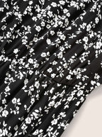 Plus Size Ditsy Floral Flutter-Sleeve Maxi Dress