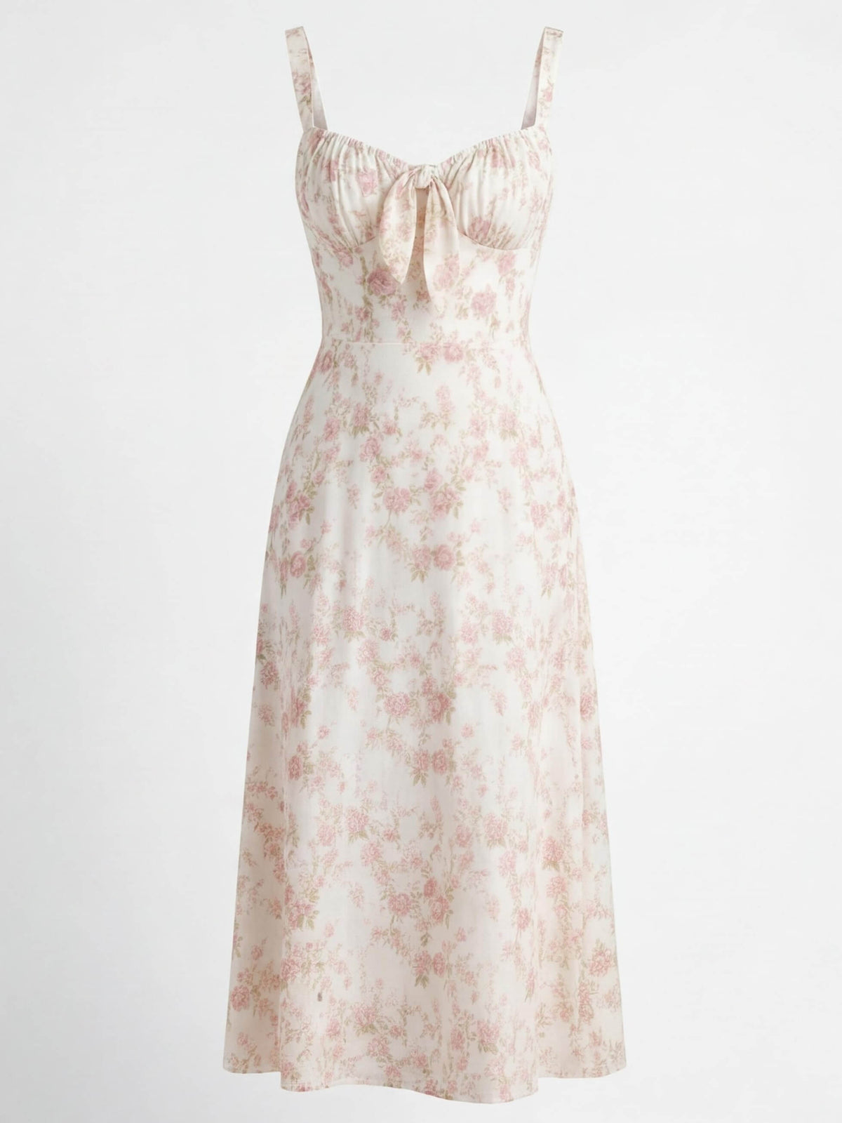 Floral Corset Midi Dress