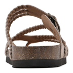 Hayleigh Braided Cork Sandals – Beige