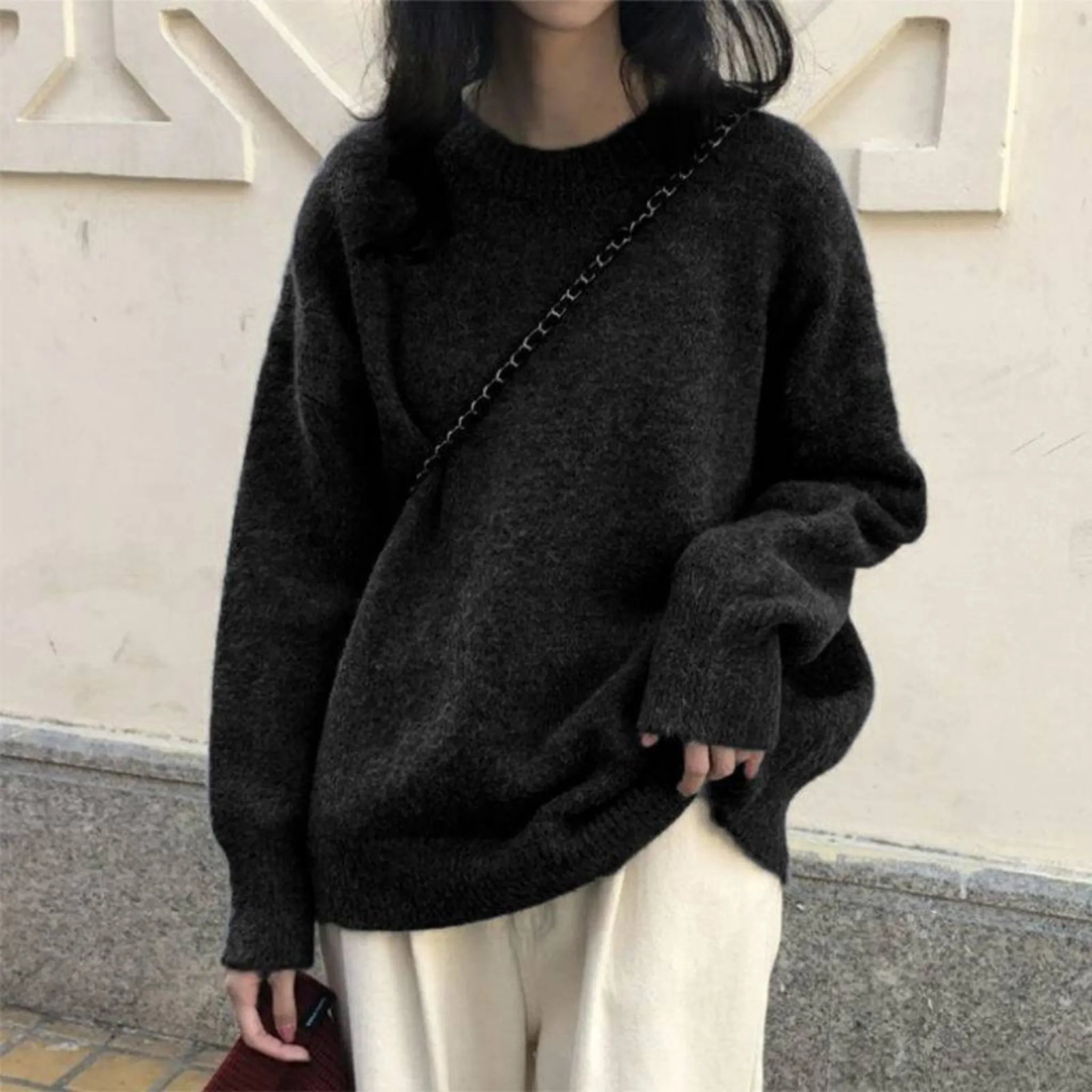 Relaxed Crew-Neck Everyday Sweater