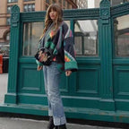 Aria Retro Patchwork Coat – Multi