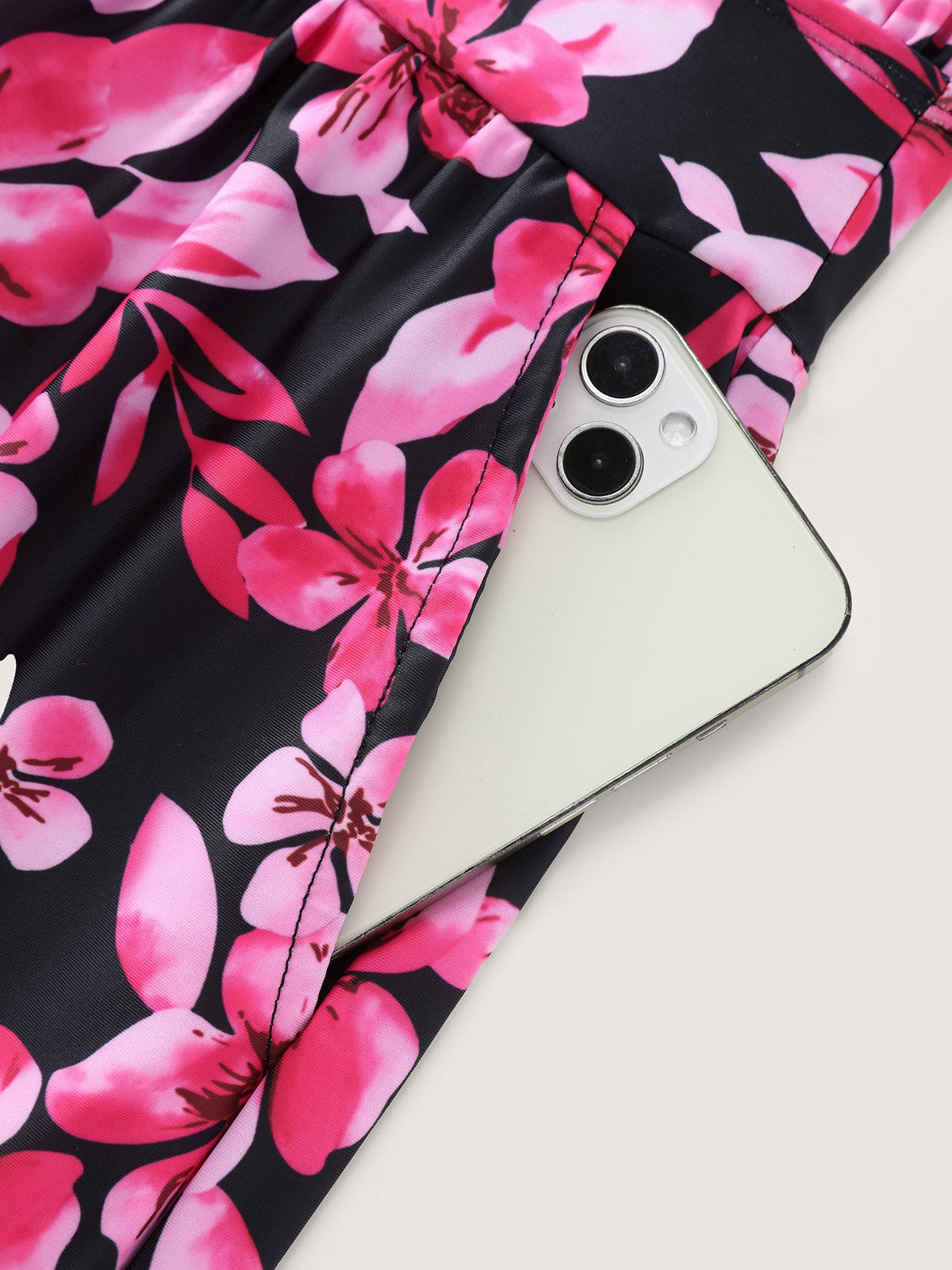 Plus Size Tropical Floral One-Piece Swimsuit