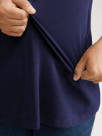 Plus Size Cotton V-Neck T-Shirt