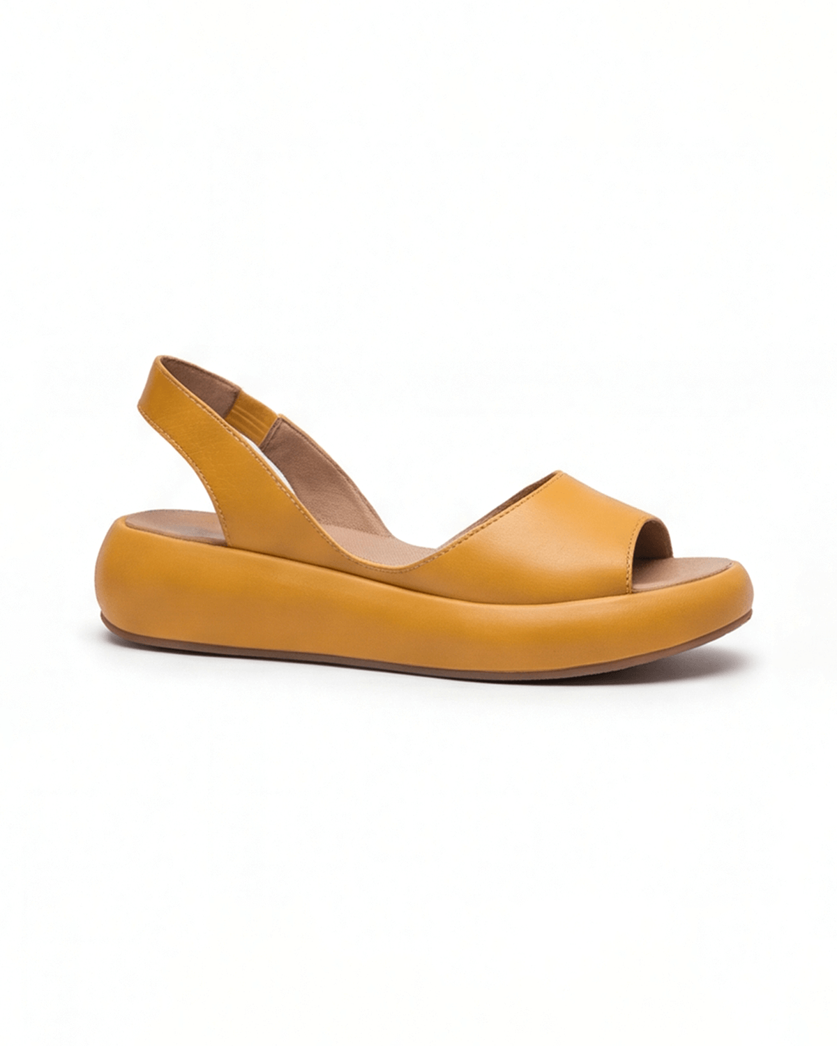Slingback Peep-Toe Wedge Sandals