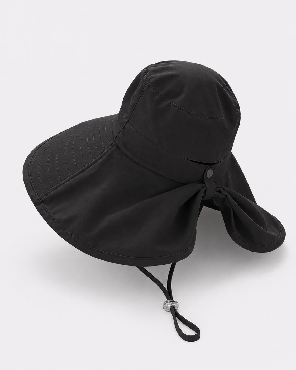 Aurelia Sun Coastal Neck Cover Hat – Black, One Size