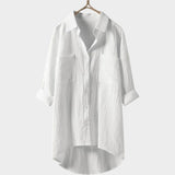 Maeve Long-Sleeve Button-Up Blouse