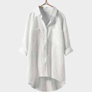 Maeve Long-Sleeve Button-Up Blouse