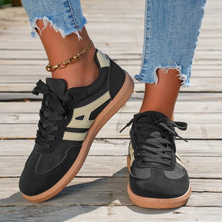 Mira Leather Lace-Up Trainers