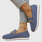 Susana Cushioned Everyday Loafers in Blue by Aurelia Sun