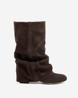 Chocolate Slouchy Knee-High Boots
