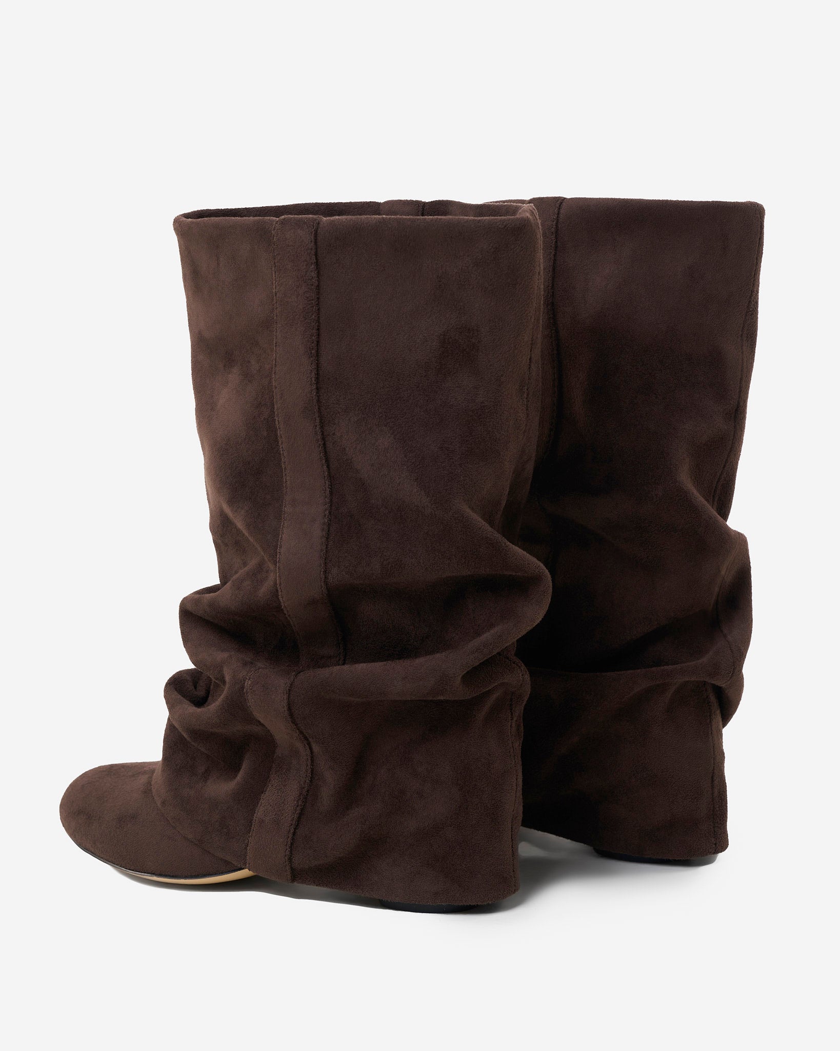 Chocolate Slouchy Knee-High Boots