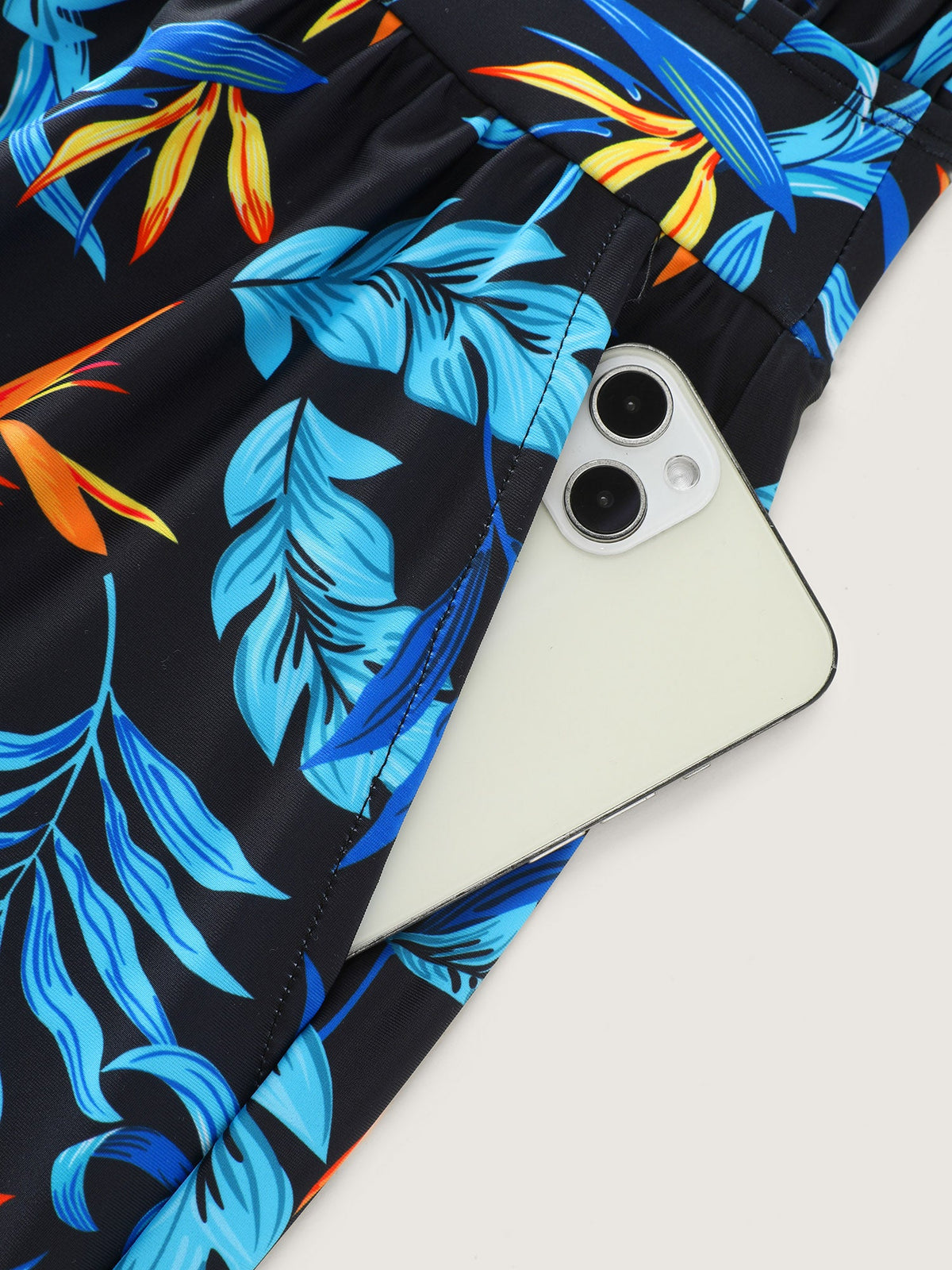 Plus Size Tropical Floral One-Piece Swimsuit