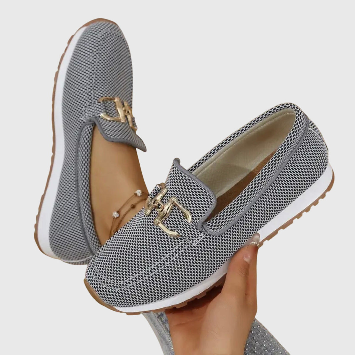 Susana Cushioned Everyday Loafers in Blue by Aurelia Sun
