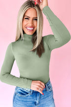 Women's High-Neck Long-Sleeve Top – Green Bay