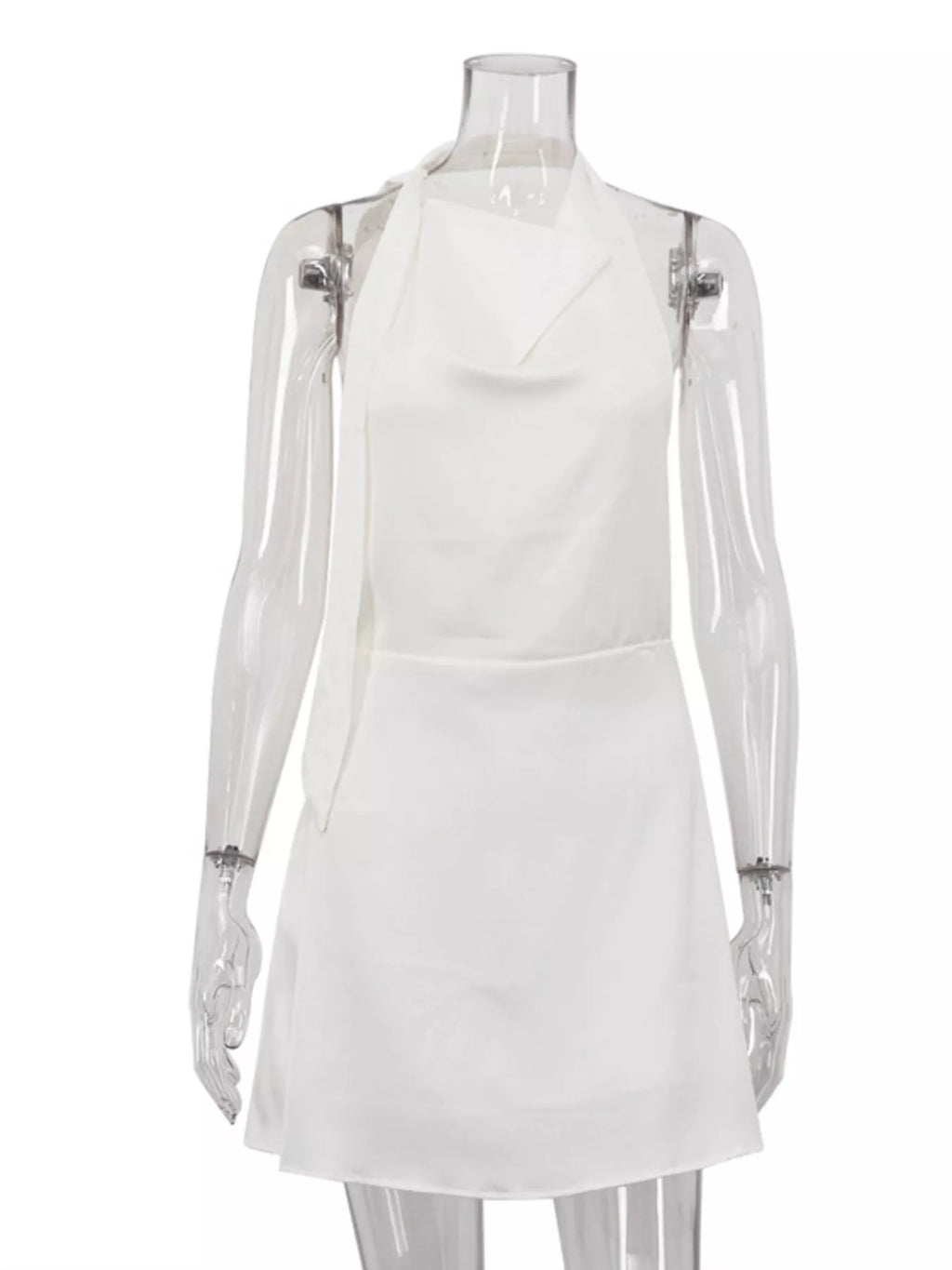 Women's Halter Neck Backless Mini Dress