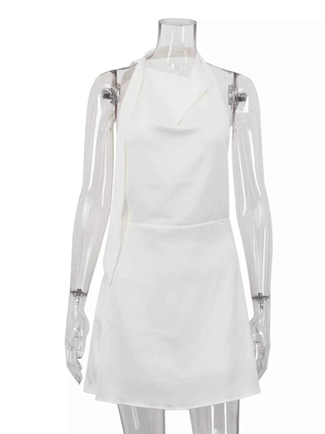 Women's Halter Neck Backless Mini Dress