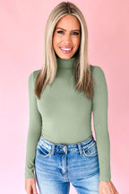 Women's High-Neck Long-Sleeve Top – Green Bay