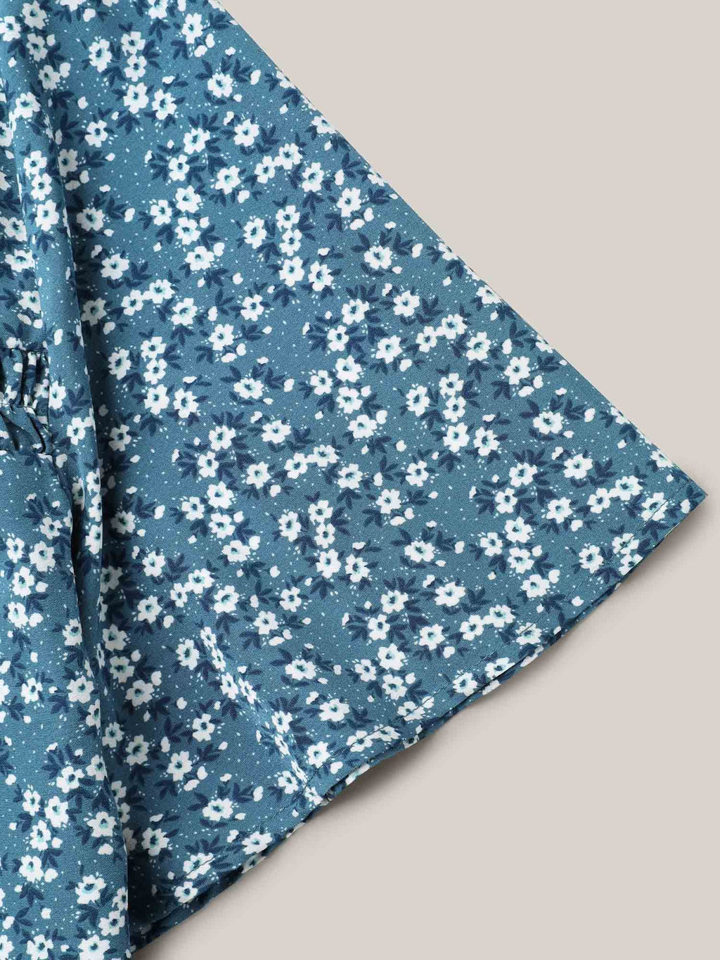 Plus Size Floral Ruffle-Sleeve Blouse