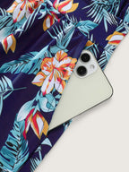 Plus Size Tropical Floral One-Piece Swimsuit