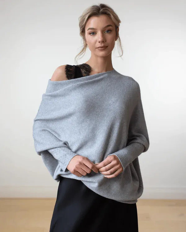 Asymmetric Cashmere-Blend Jumper