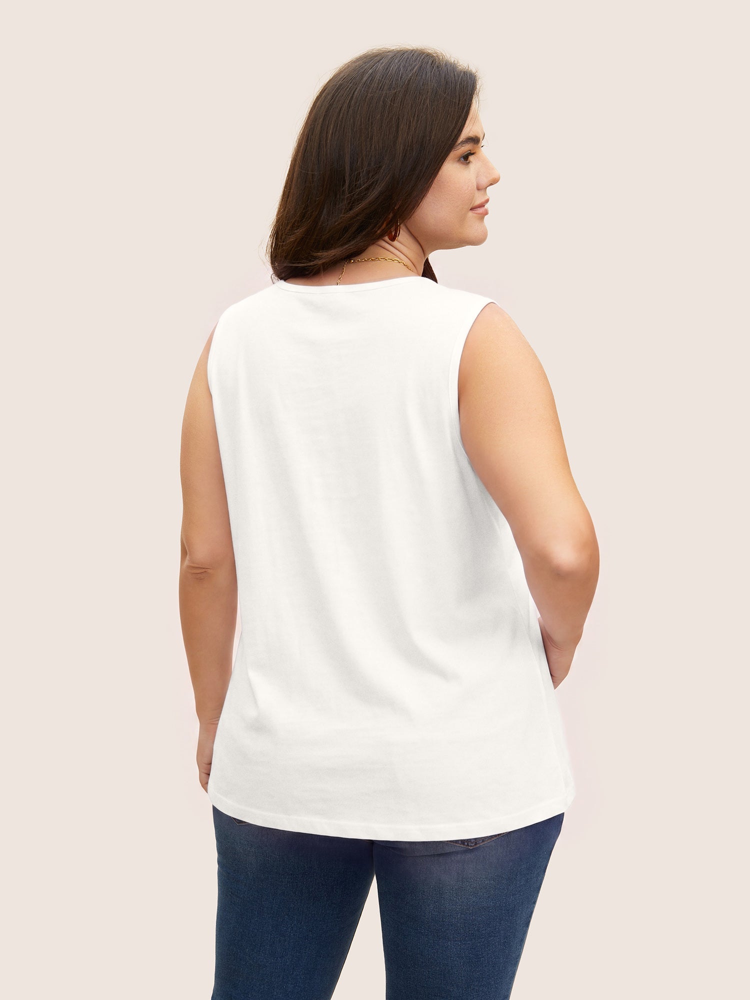 Plus Size Square-Neck Tank Top
