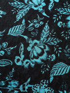 Plus Size Floral Swimsuit & Mesh Sarong Set