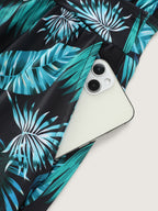 Plus Size Tropical Floral One-Piece Swimsuit