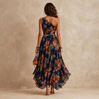 Sonya One-Shoulder Floral Maxi Dress – product view