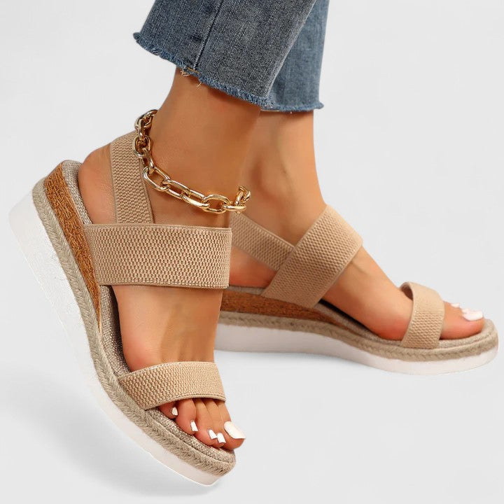 Merill Cushioned Comfort Sandals in Pink by Aurelia Sun