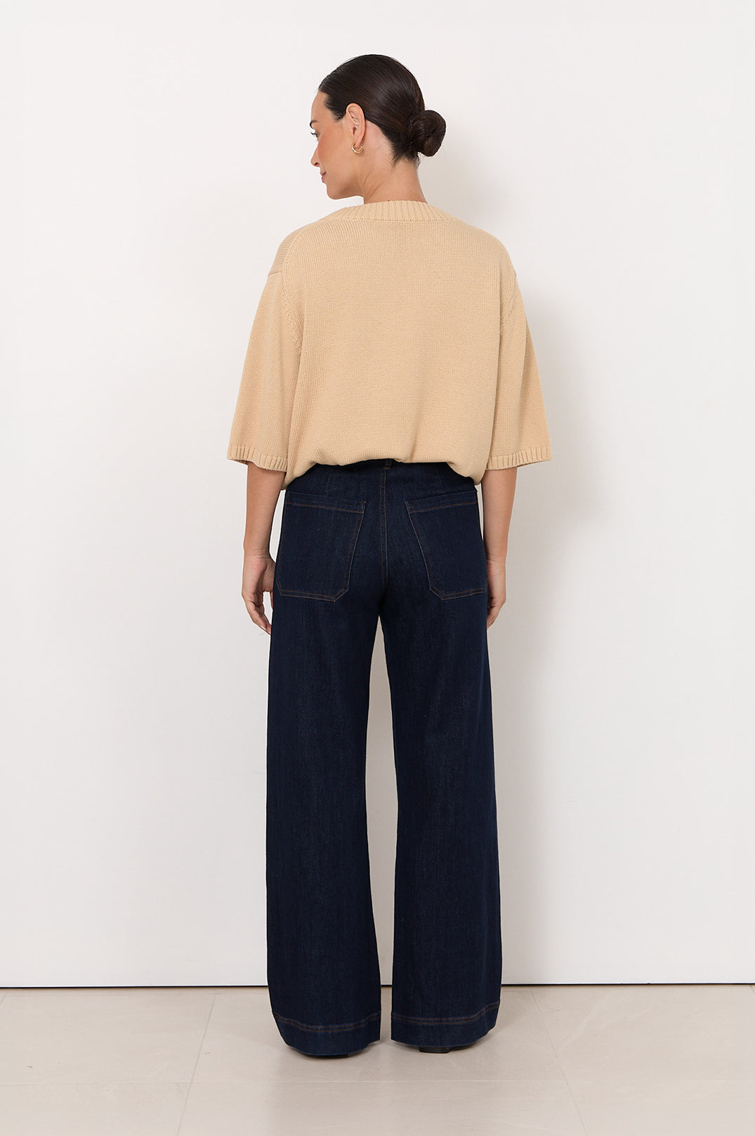 Lucy Straight-Leg Jeans in Denim by Aurelia Sun