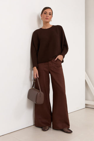 Avalon Wide-Leg Linen Pants